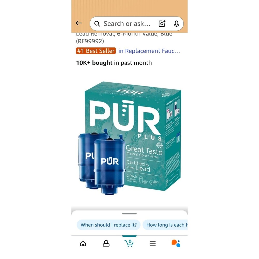 Fil-Fresh 2-Pack Water Filter Replacement for PUR, Pur® RF-9999® PLUS